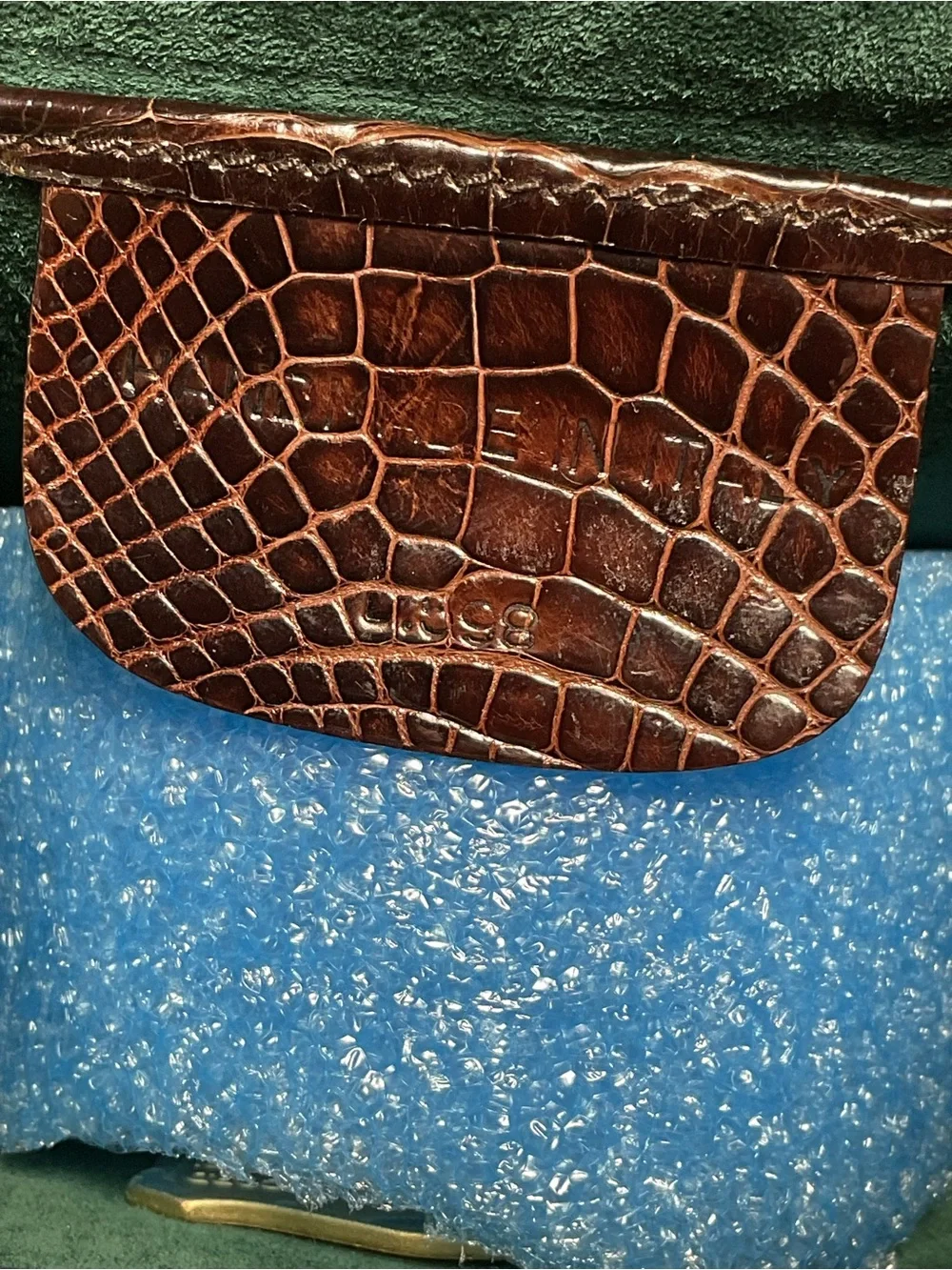 Barry Kieselstein-Cord Vintage Alligator Trophy Frame Bag